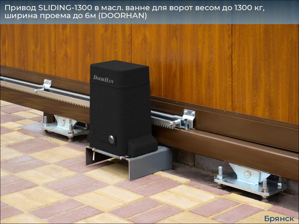 Привод SLIDING-1300 в масл. ванне для ворот весом до 1300 кг, ширина проема до 6м (DOORHAN), bryansk.doorhan.ru