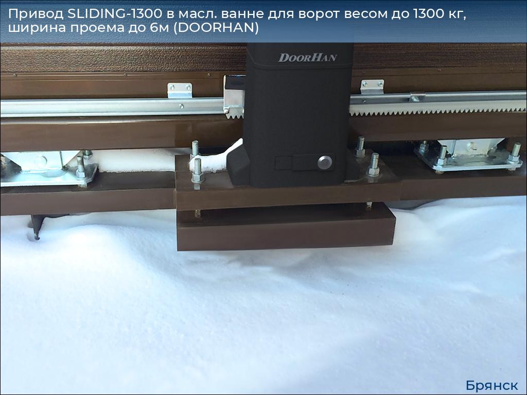 Привод SLIDING-1300 в масл. ванне для ворот весом до 1300 кг, ширина проема до 6м (DOORHAN), bryansk.doorhan.ru
