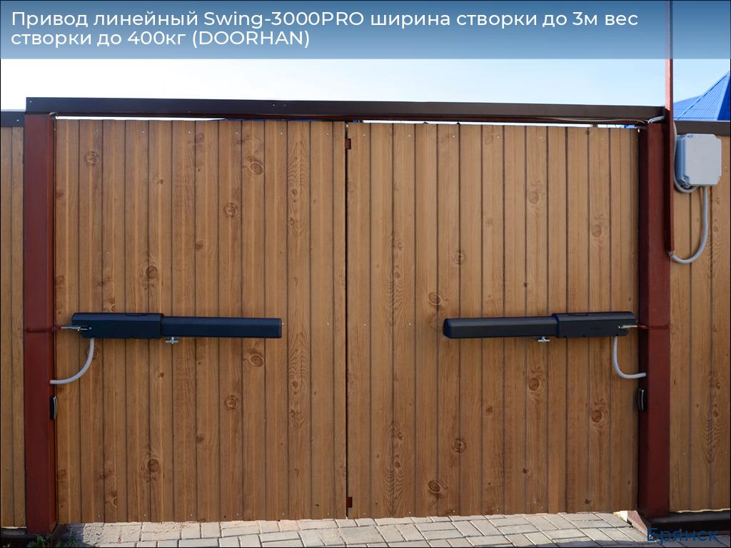 Привод линейный Swing-3000PRO ширина cтворки до 3м вес створки до 400кг (DOORHAN), bryansk.doorhan.ru