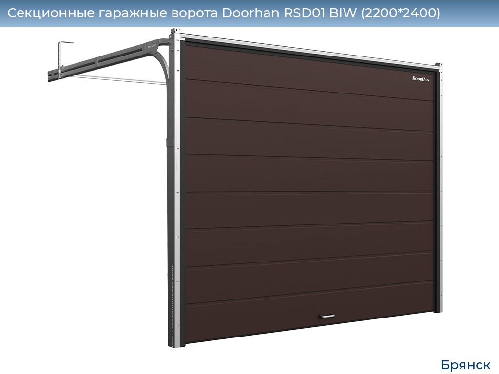 Секционные гаражные ворота Doorhan RSD01 BIW (2200*2400), bryansk.doorhan.ru