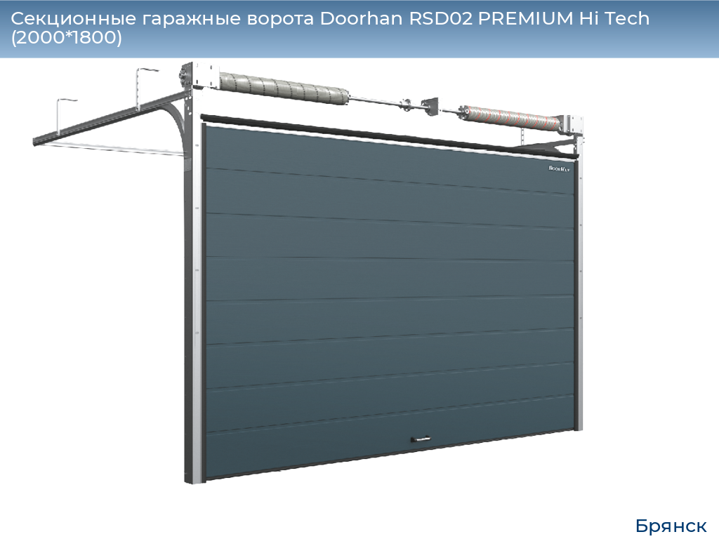 Секционные гаражные ворота Doorhan RSD02 PREMIUM Hi Tech (2000*1800), bryansk.doorhan.ru