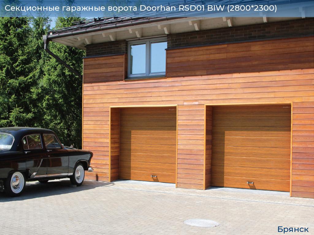 Секционные гаражные ворота Doorhan RSD01 BIW (2800*2300), bryansk.doorhan.ru